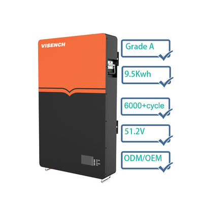 Viench factory High quality  9.5Kwh 48V Lifepo4 200Ah Lithium Ion Battery back up  For Home use Solar System Energy Storage