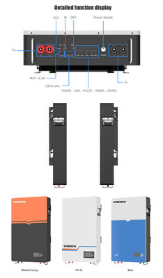 Viench factory High quality  9.5Kwh 48V Lifepo4 200Ah Lithium Ion Battery back up  For Home use Solar System Energy Storage