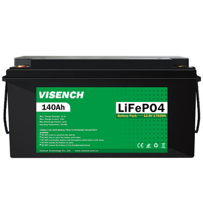 Visench Energy Storage 12V 140Ah RV batteria al litio ferro fosfato 12V Lifepo4 batteria
