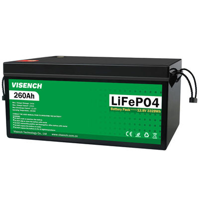 Energia solare 12V 260Ah Ricaricabile Batteria al litio ferro fosfato Lifepo4 Batterie 12,8V 260Ah Lithium Battery Pack