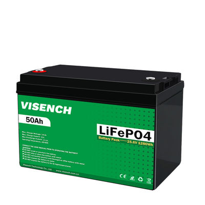 Visench Energy Storage 24V 50Ah RV batteria al litio ferro fosfato 24V batteria Lifepo4