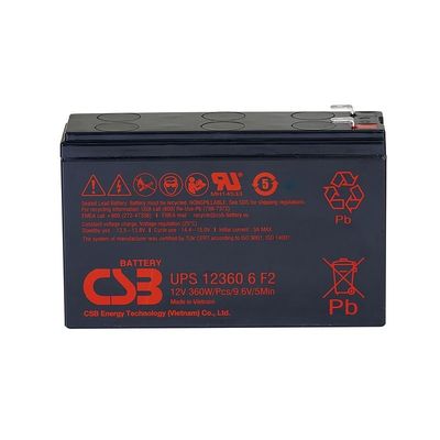 CSB Batteria UPS123606 12V 360W ricaricabile senza manutenzione 7Ah VRLA per UPS Data Center
