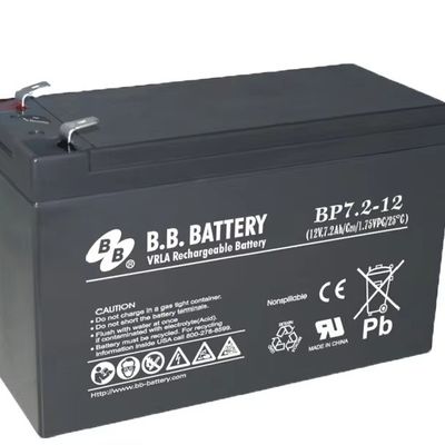 Batteria 12V 7.2Ah Batteria sigillata a piombo acido Batteria BB Batteria BP7.2-12 VDC
