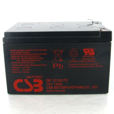 CSB Batteria GP12120 12V 12Ah Batteria AGM ricaricabile ad alte prestazioni senza manutenzione
