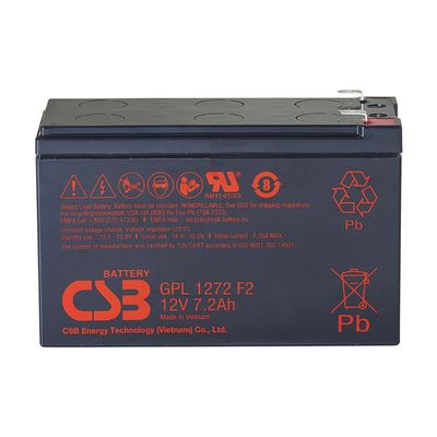 GPL1272 12V 7.2Ah CSB Batteria ricaricabile senza manutenzione a piombo acido Batteria di lunga durata per UPS