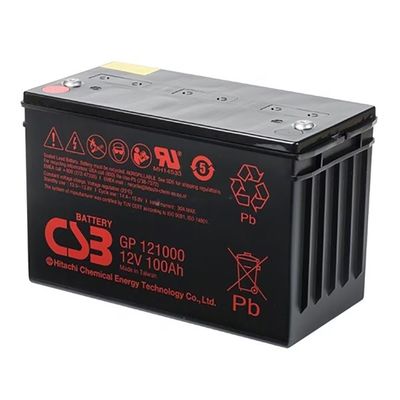 Batteria CSB GPL121000 12V 100Ah ricaricabile senza manutenzione Batterie a piombo-acido sigillate, pannelli di alimentazione CC, batterie VRLA 100Ah