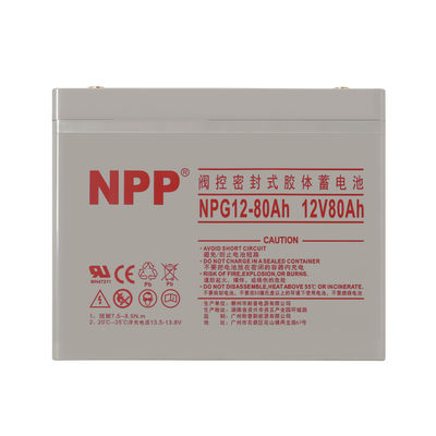NPP NPG12-80Ah 12V 80Ah batteria gel ricaricabile per sistema di energia solare