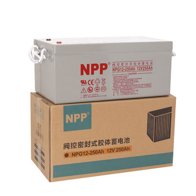 NPP NPG12-250Ah Batteria di gel ricaricabile ciclo profondo 12V 250Ah Batteria di gel