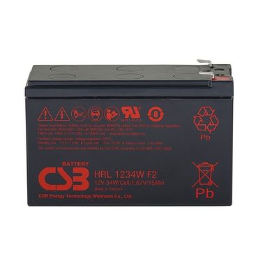 CSB HRL1234W Batteria 12V 34W Batteria sigillata al piombo acido Batteria ad alta velocità Batteria a gel di lunga durata