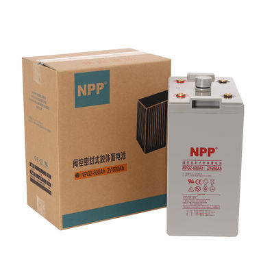 NPP NPG2-600Ah Batteria di accumulo di energia Batteria solare gel Batteria al piombo acido 2V 600Ah Deep Cycle Gel Battery