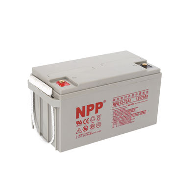 Pianta di energia solare di alta qualità NPG12V 70AH Sistema di energia solare per la casa Ups GEL Batteria per la luce solare di strada Batteria