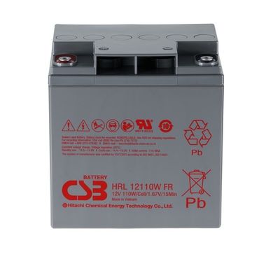 CSB HRL12110W 12V 110W Batteria a alta velocità a lunga durata Batteria ricaricabile a piombo-acido